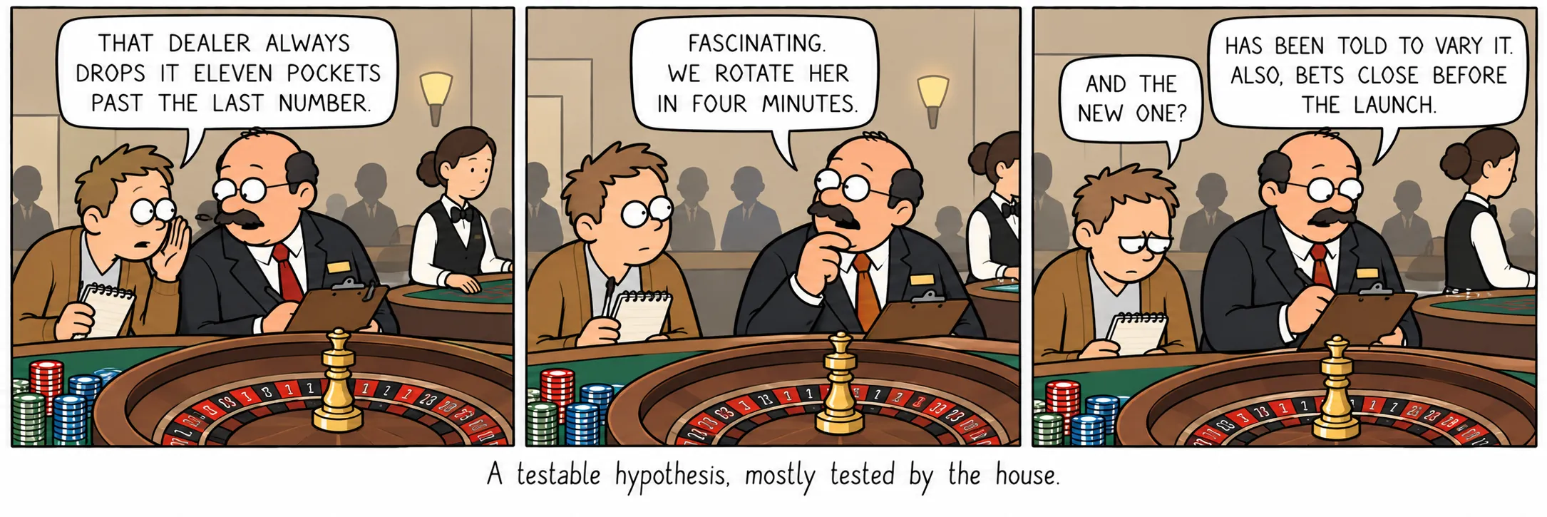 O ipoteză testabilă, testată mai ales de casă.